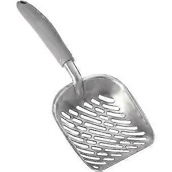 Long Handle Metal Cat Litter Scooper, Pet Poop Remover Shovel