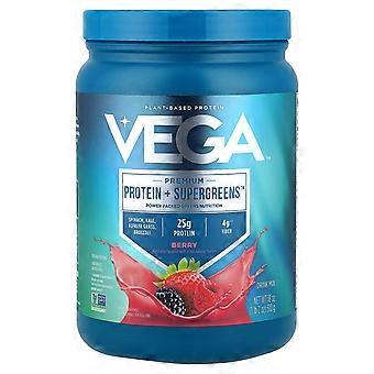 Vega, Premium, Protein + Supergreens™, Beerenmischung, 510 g (1 lb 2 oz)