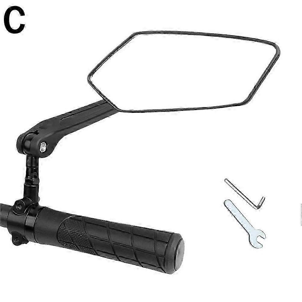 Alloy-Bodied Wide-Angle Bike Mirror