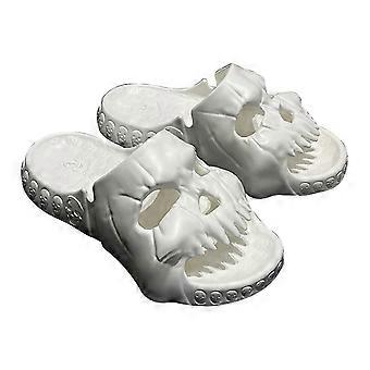 Men Women Single Band Sandals Slipper Summer Outdoor Fun Slides Shoes Personalized Thick Bottom Eva Skull Design Slippers