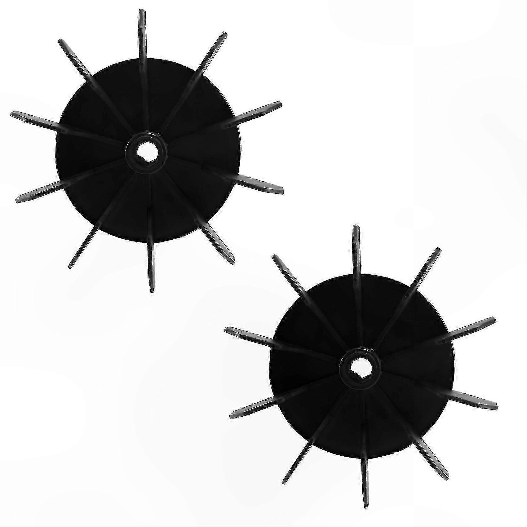 10-Impeller Black Plastic Fan Blade