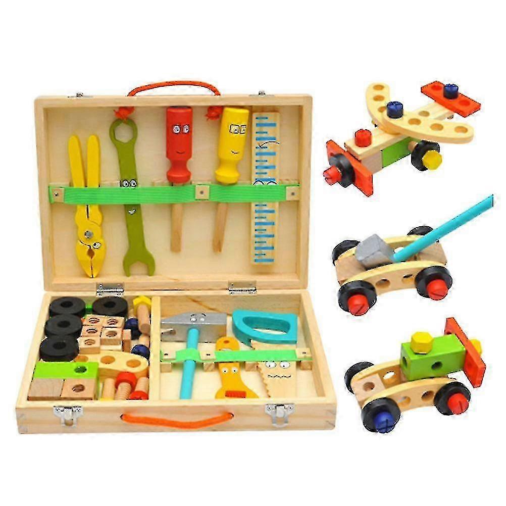 Wooden Pretend Play Toolbox Set
