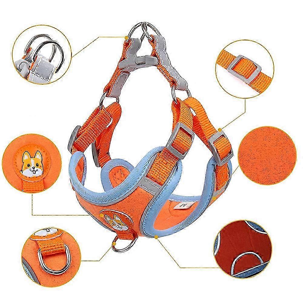 Padded Adjustable Reflective Pet Harness