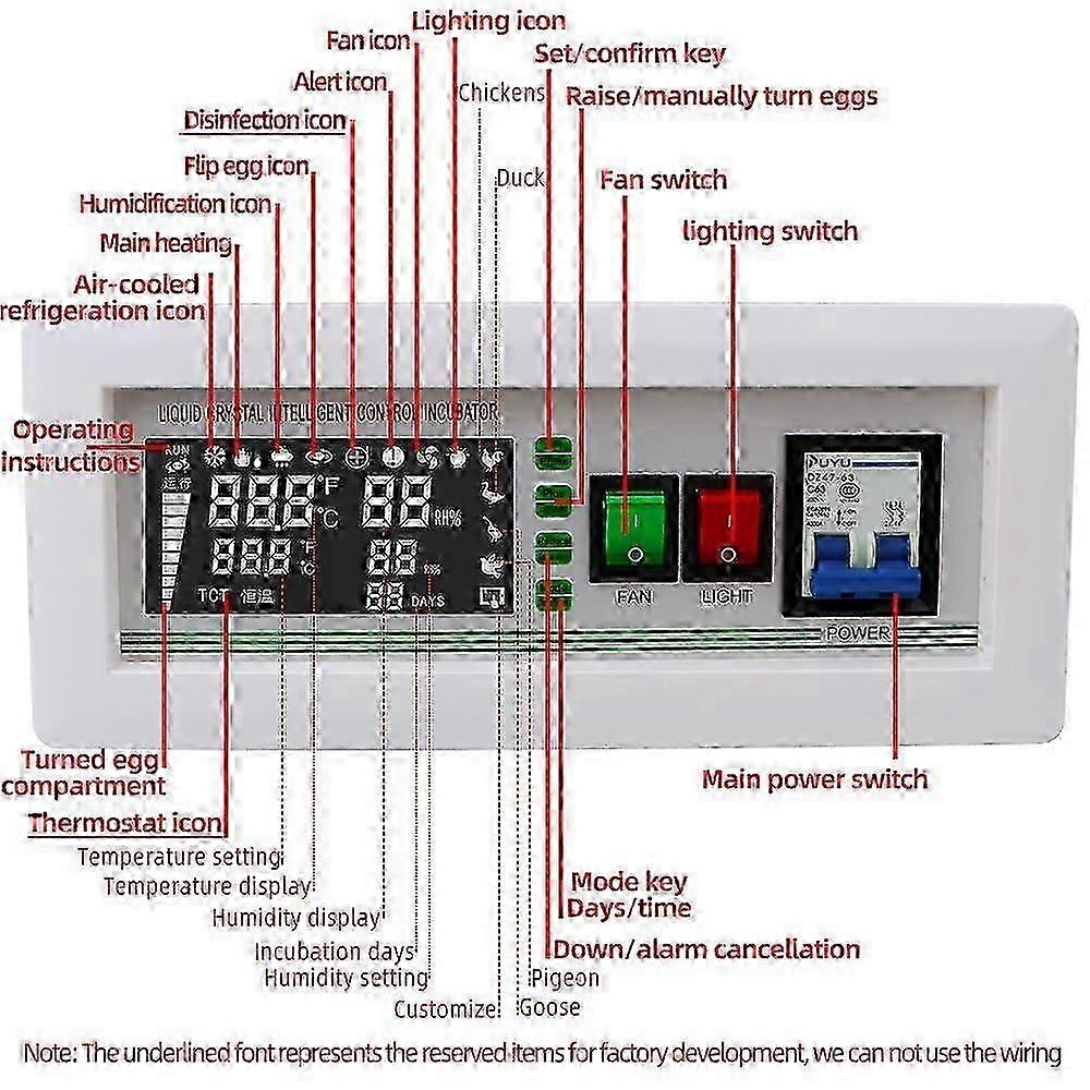 XM-18SD Egg Incubator Controller Automatic Thermostat Hygrostat for Poultry Hatching System