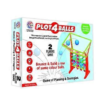 Classic Four in a Row Tabletop Strategy Game for Kids and Adults Quick Setup Play