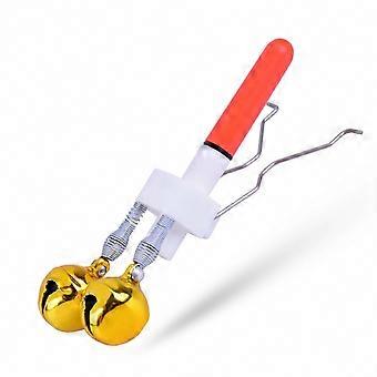 Night Strike Alert LED Fishing Rod Tip Light with Dual Bells Bite Alarm