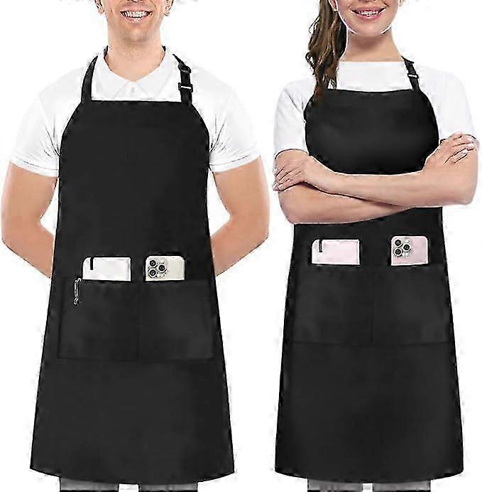 2pcs Durable Polyester Bib Apron Set