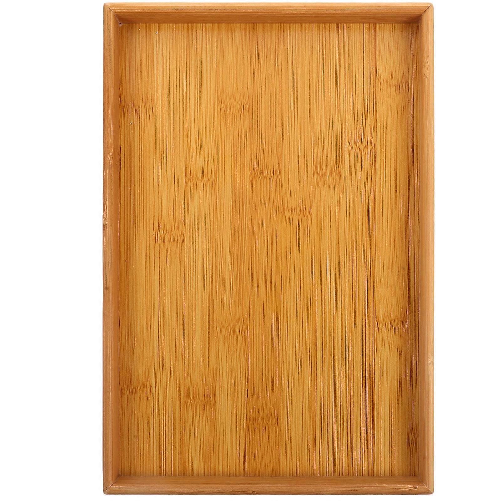 Large Serving Tray Bamboo Tea Tray for Food Sharing
