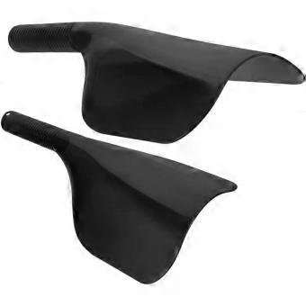 2pcs Hairdressing for Protection against Hair Dye Splashes and Hairspray, Black Plastic Haircut Face with Handle, for Barber Salon and Hair Coloring