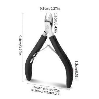 Stainless Steel Cuticle Scissors Dead Skin Remover For Nails Art Clippers Nail Scissors Manicure Curved Tip Scissor
