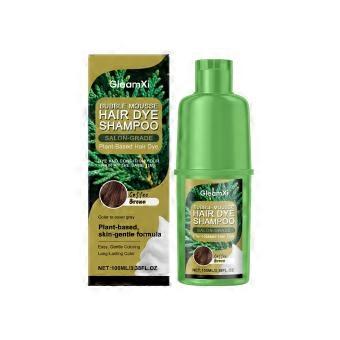 100ml/box GleamXi Coffee Brown Plant-Based Hair Treatment - Gentle Formula, Coffee Brown Hair Color, Moisturizing Hair, Daily Hair Care