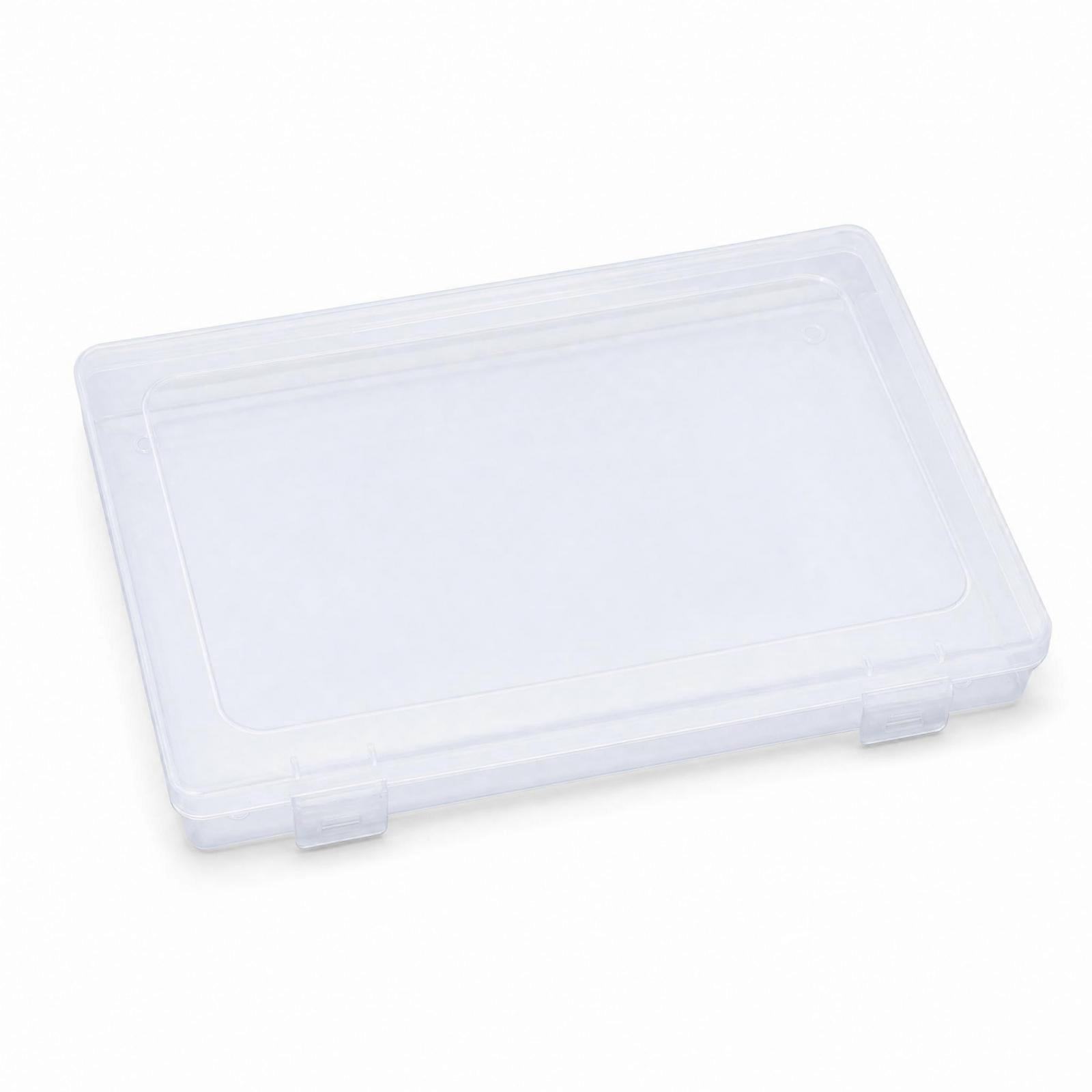 Clear Document Storage Box for Certificates, Files, and Puzzles