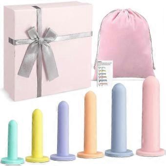 6 Pcs Silicone Fitness and Exerciser Set for Kegel Exercises with Storage Bag and Box,6 Different Sizes_ynas
