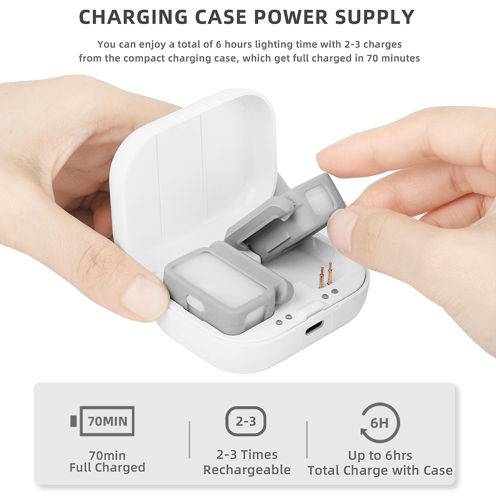 Mini Fill Light with Charging Case LED Dimmable for DJI OM 5 4 4 SE Vlog