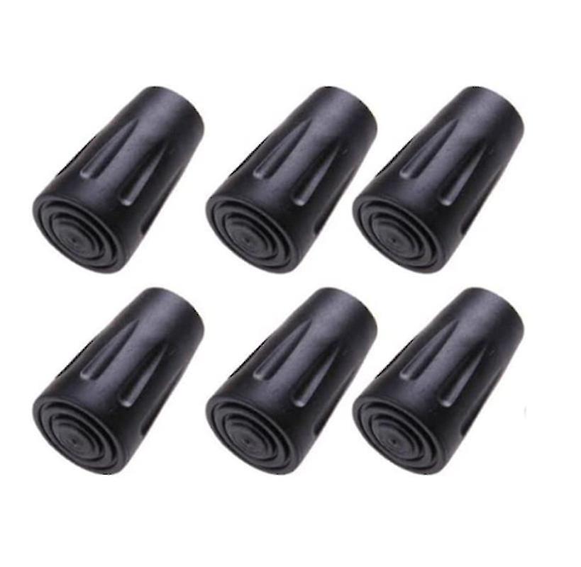 6pcs Walking Stick Tips, Replacement Rubber Tips For Walking Sticks, 11mm Diameter
