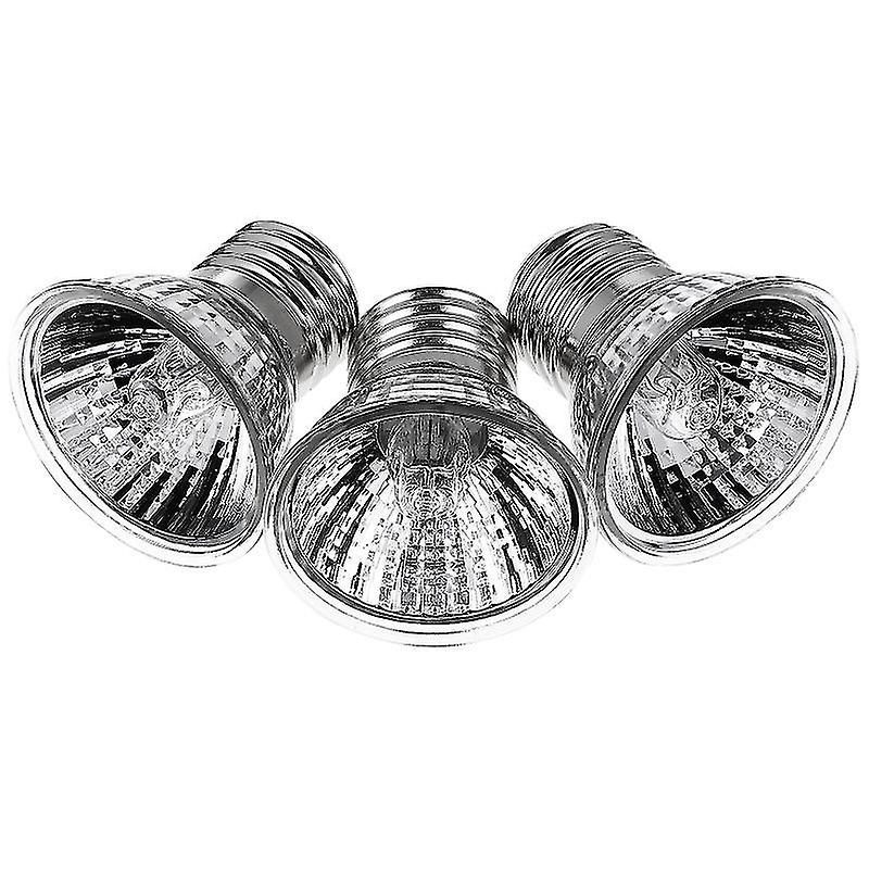Silver Reptile & Amphibian Habitat Heating & Lighting Balacoo 3pcs 50w Uvb Light Uva Bulb Sun Heati