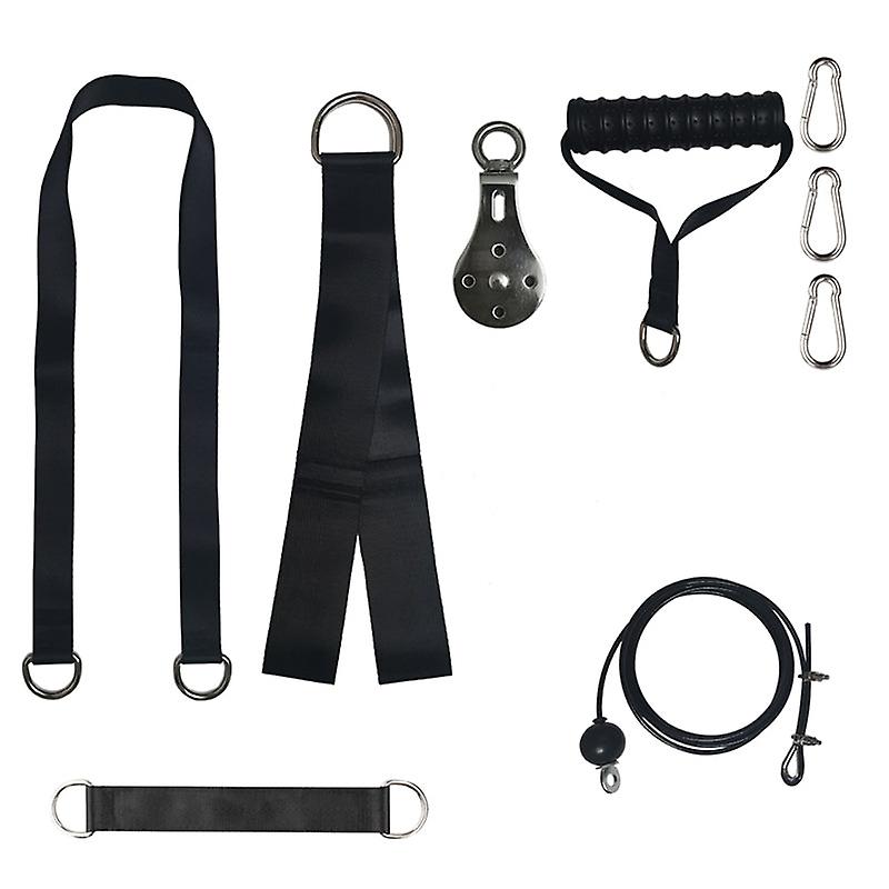 DIY 3メートルラットプーリーケーブルマシンケーブルプーリーシステムホームジムフィットネスウェイトリフティング家庭用三頭筋トレーナーセット