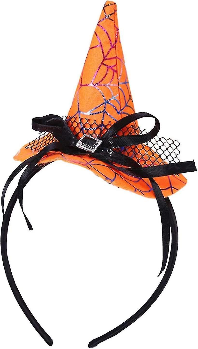 2 Pcs Witch Hat Headband,witch Spider Hat Pointed Witch Hat Halloween Decoration