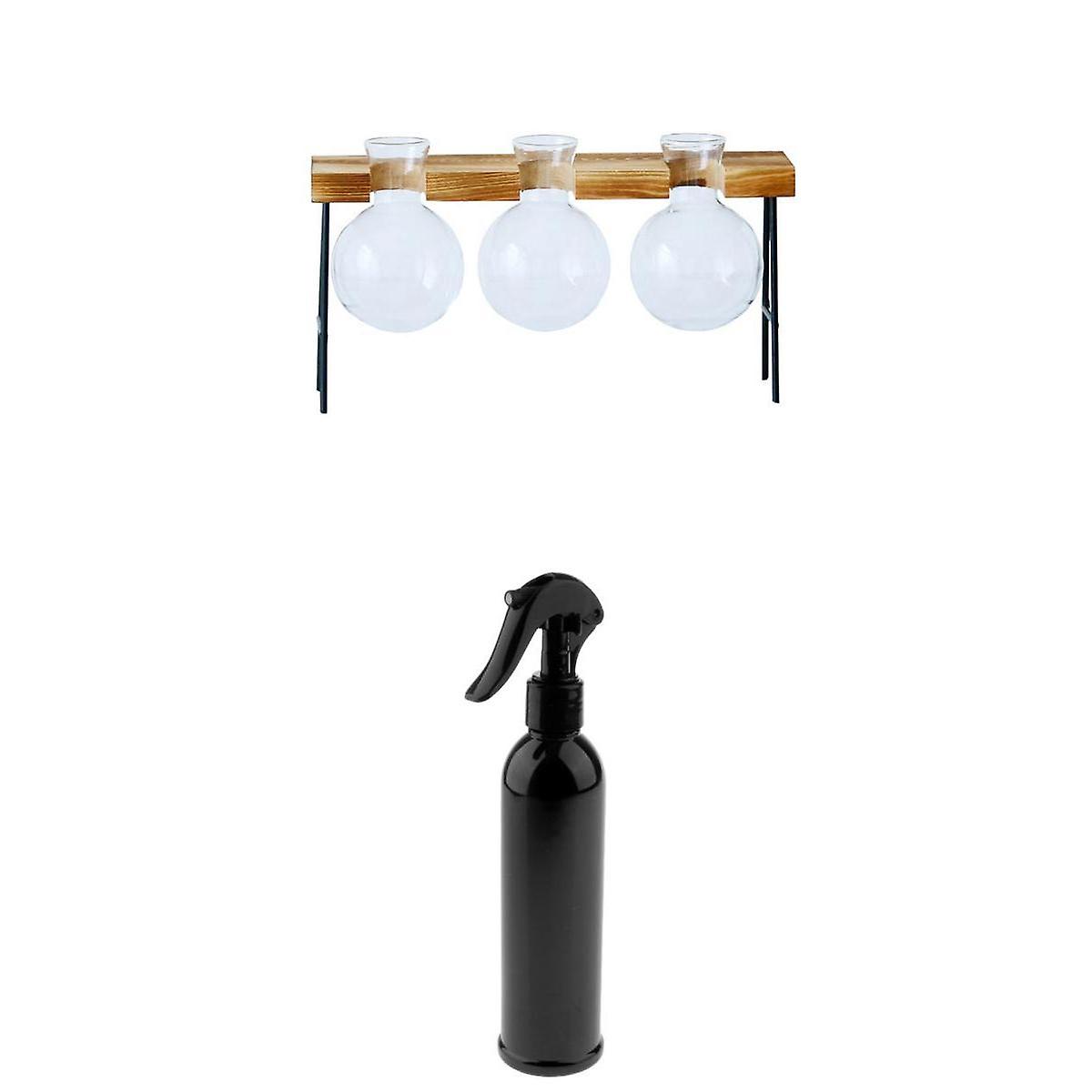 Refillable Mist Spray Cosmetic Perfume Atomizer Sprayer Bottle Black Cap