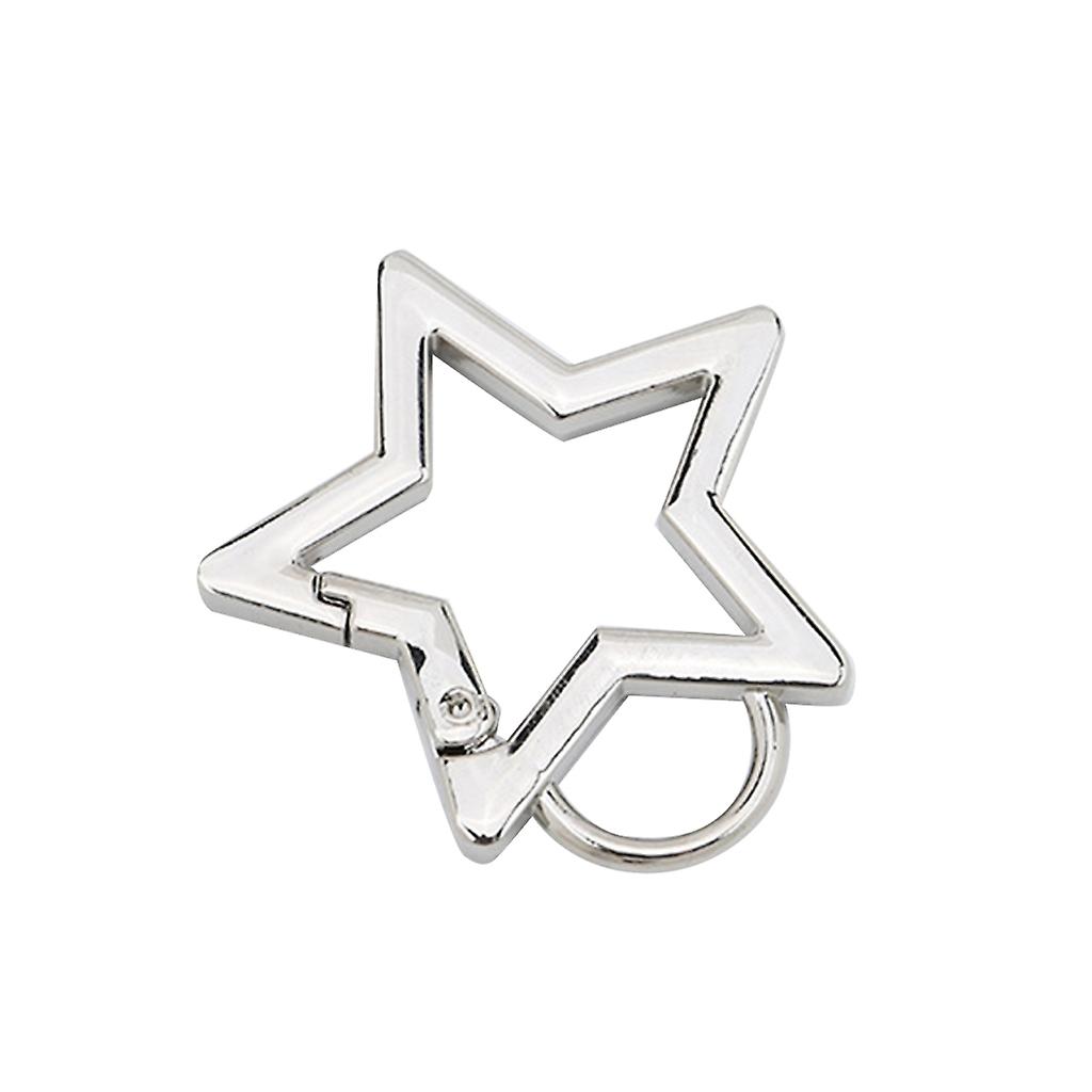 Star Shape Spring Gate O-Ring Openable Leather Bag Handbag Belt Strap Buckle