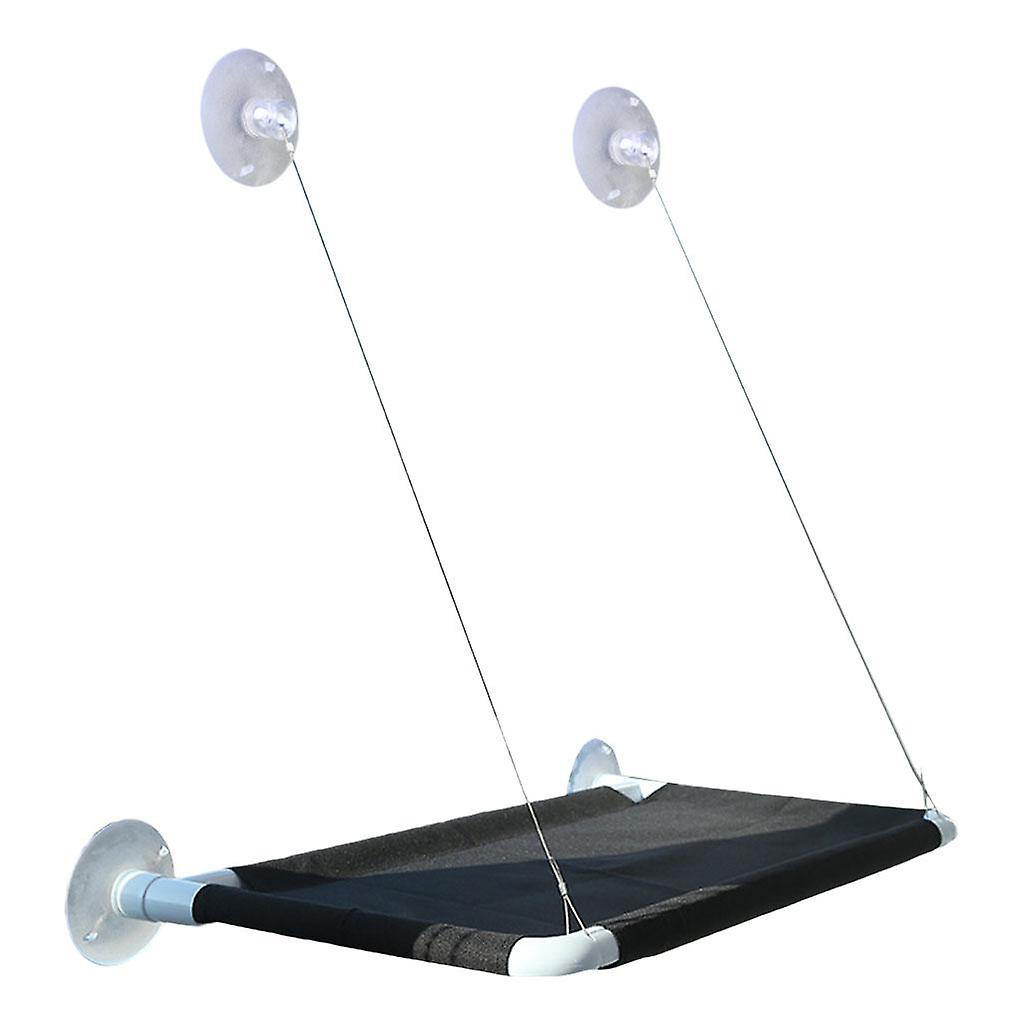 Sunbath Cat Window Perch Hanging Bed Hammock Suction Cup Pet Dog Black