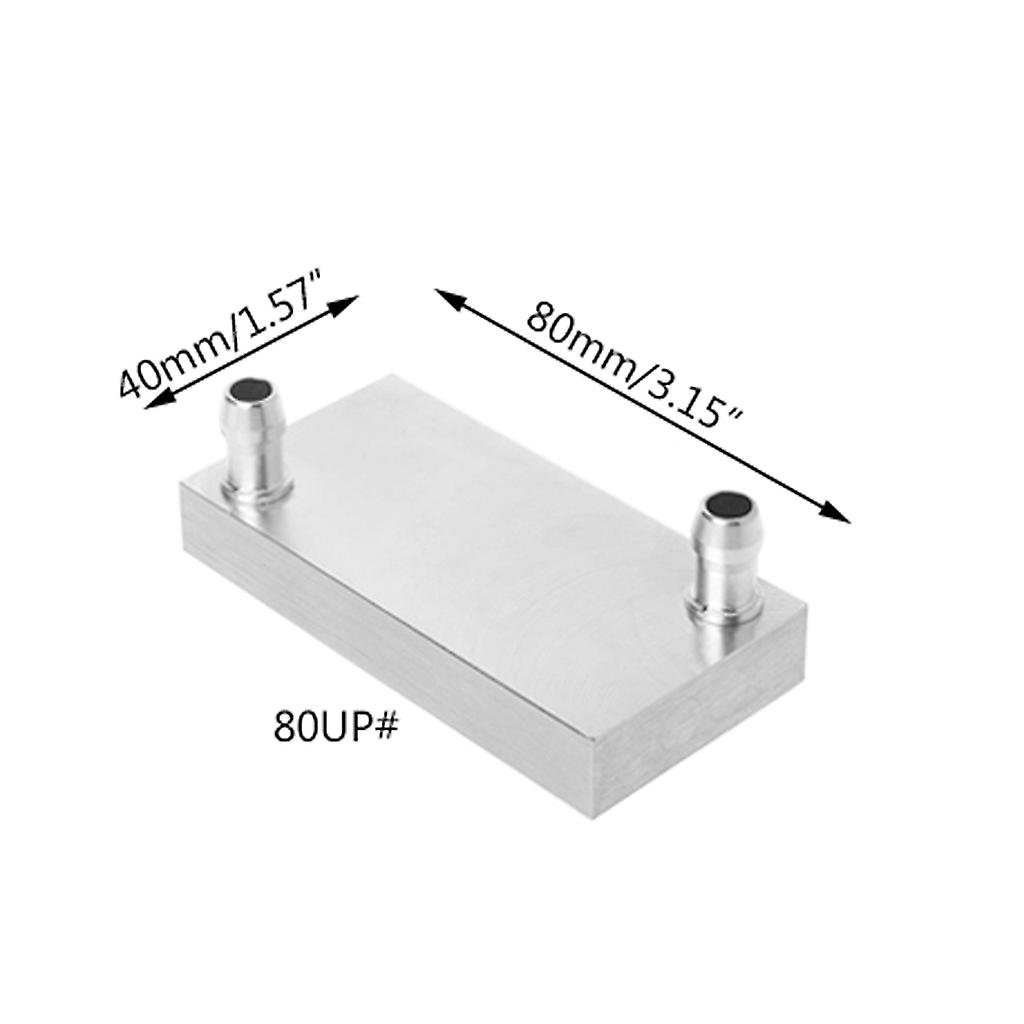 1 PC Aluminium Vattenkylningsblock Kylfläns Multi-size Primär För PC CPU