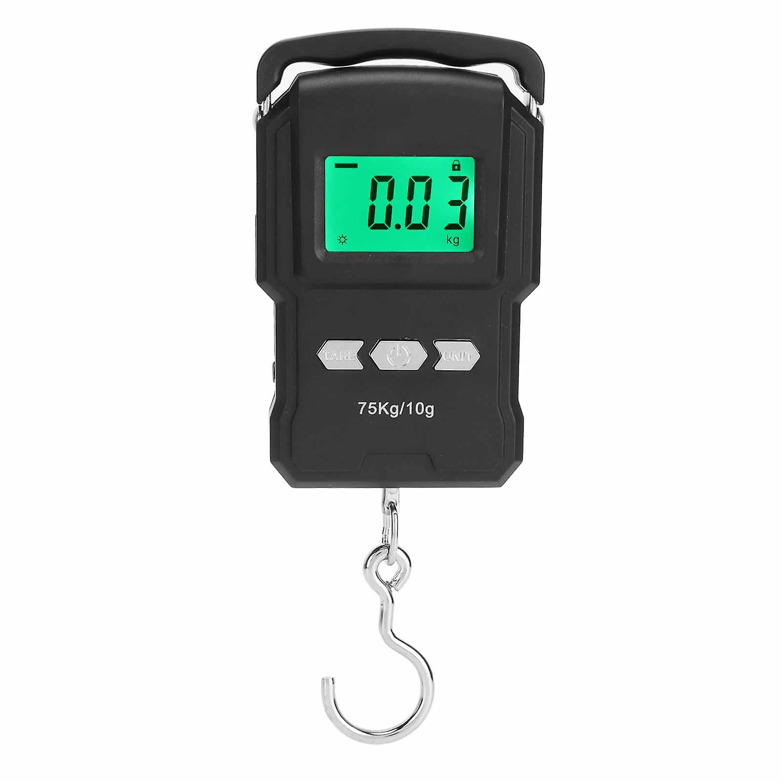 Compact 75kg Home Scale with LCD Display and Measuring Tape