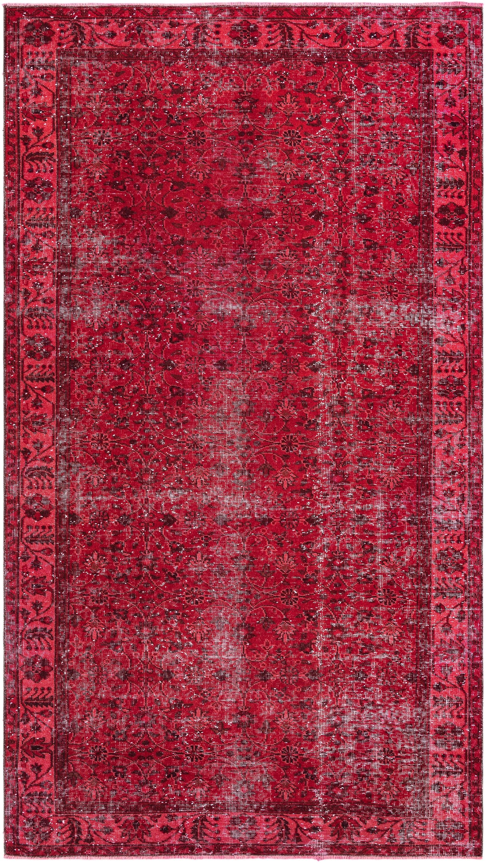 Hadorn Ultra Vintage 165x292 带红色手工制作的火鸡地毯