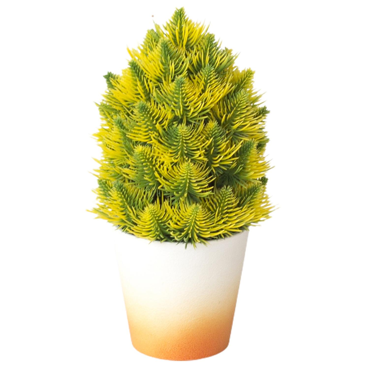 Simulation Topiary Tree Christmas Tree Easy to Care Plastic Office Artificial Plants Desktop Decor