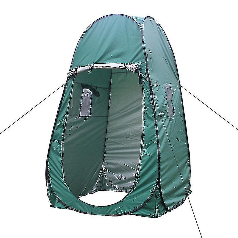 Single Hide Tragbare Privatsphäre Dusche Toilette Camping Pop Up Zelt UV-Funktion Outdoor Dressing Fotografie Grün &; Blau Angeln WC