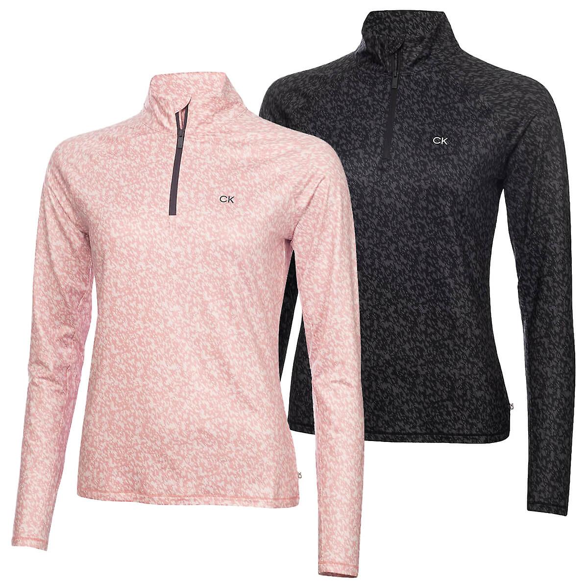 Calvin Klein Damen Bolina 1/4 Zip Feuchtigkeitsableitender Midlayer Pullover