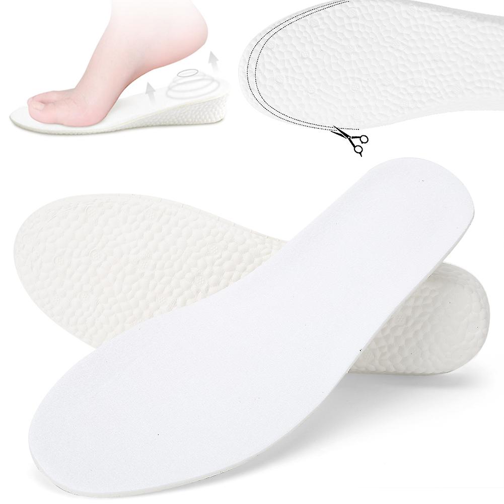 2pcs Height Increase Insole Sports Breathable Soft Elastic Shoe Pads Insoles (2.5cm)39-40