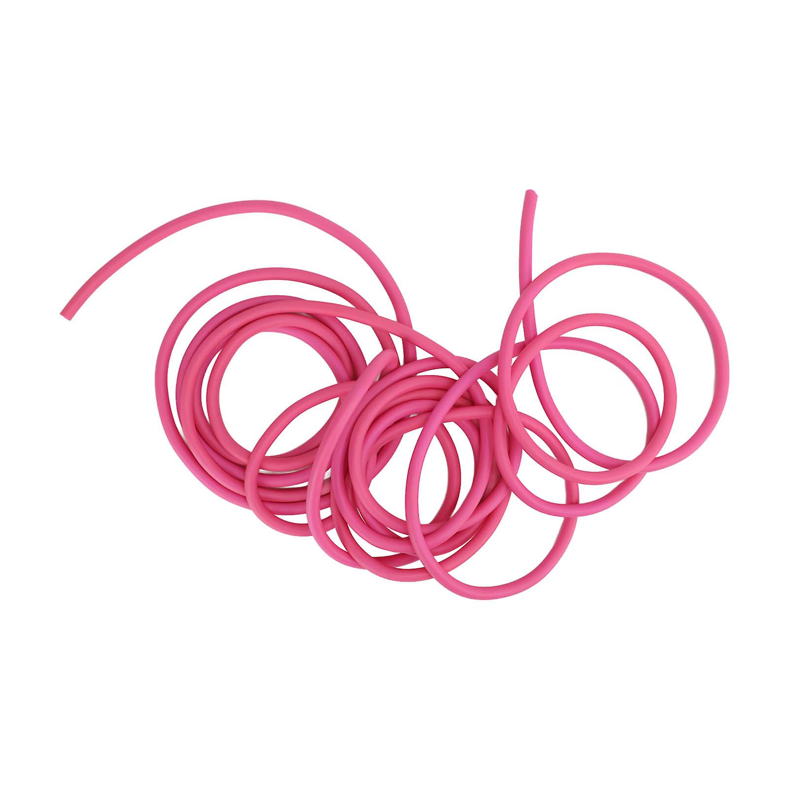 Q4070 5M Natural Latex Rubber Tube Stretch Elastic Tube Outdoor Stretch Elastic Latex TubePink