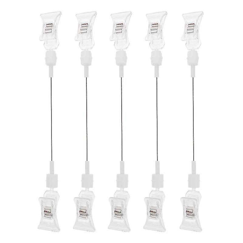 5pcs Plastic Sign Clip