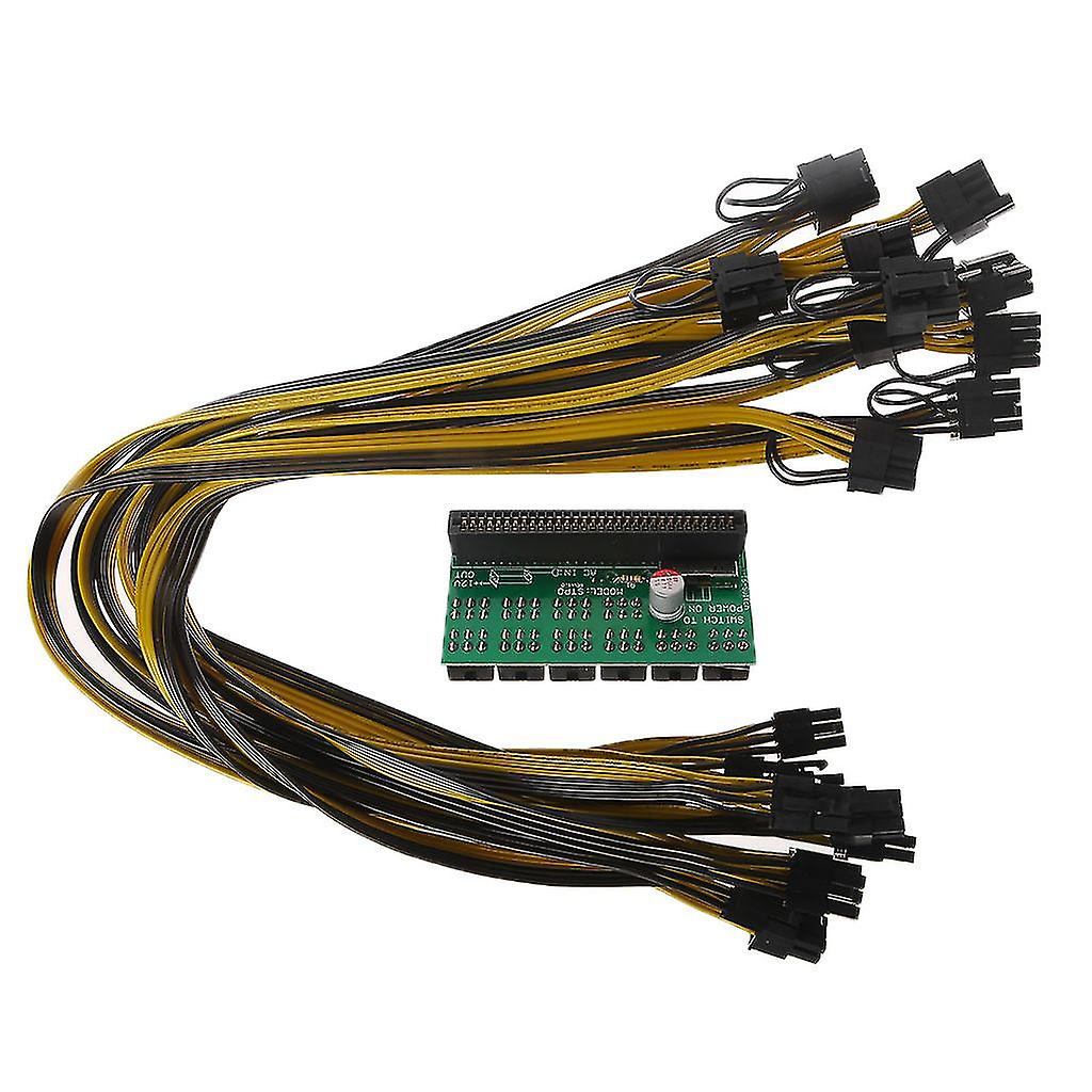Breakout Adapter Board 6pin+2pin Cables Gpu Cables Power Supply Replacement