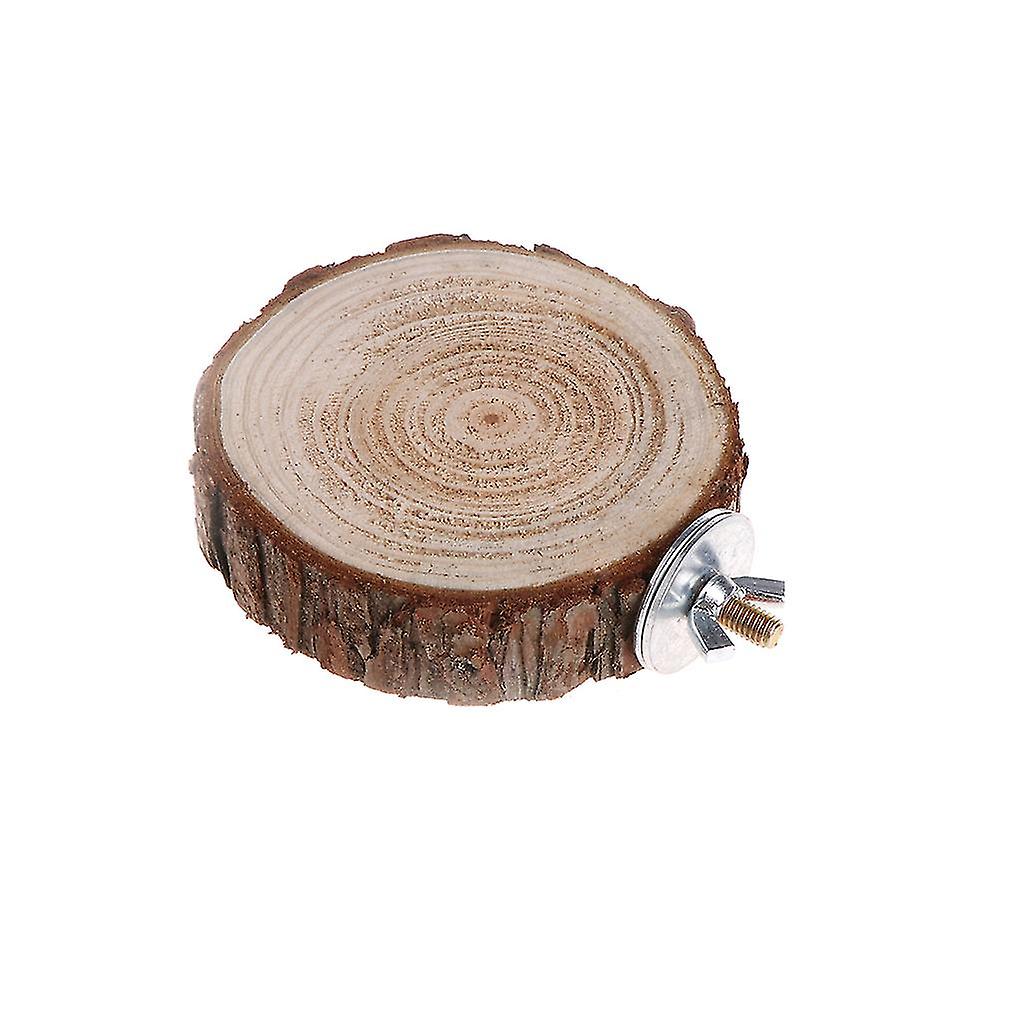 Wood Hamster Perch Platform Round Activity Playground For Chinchilla Gerbils