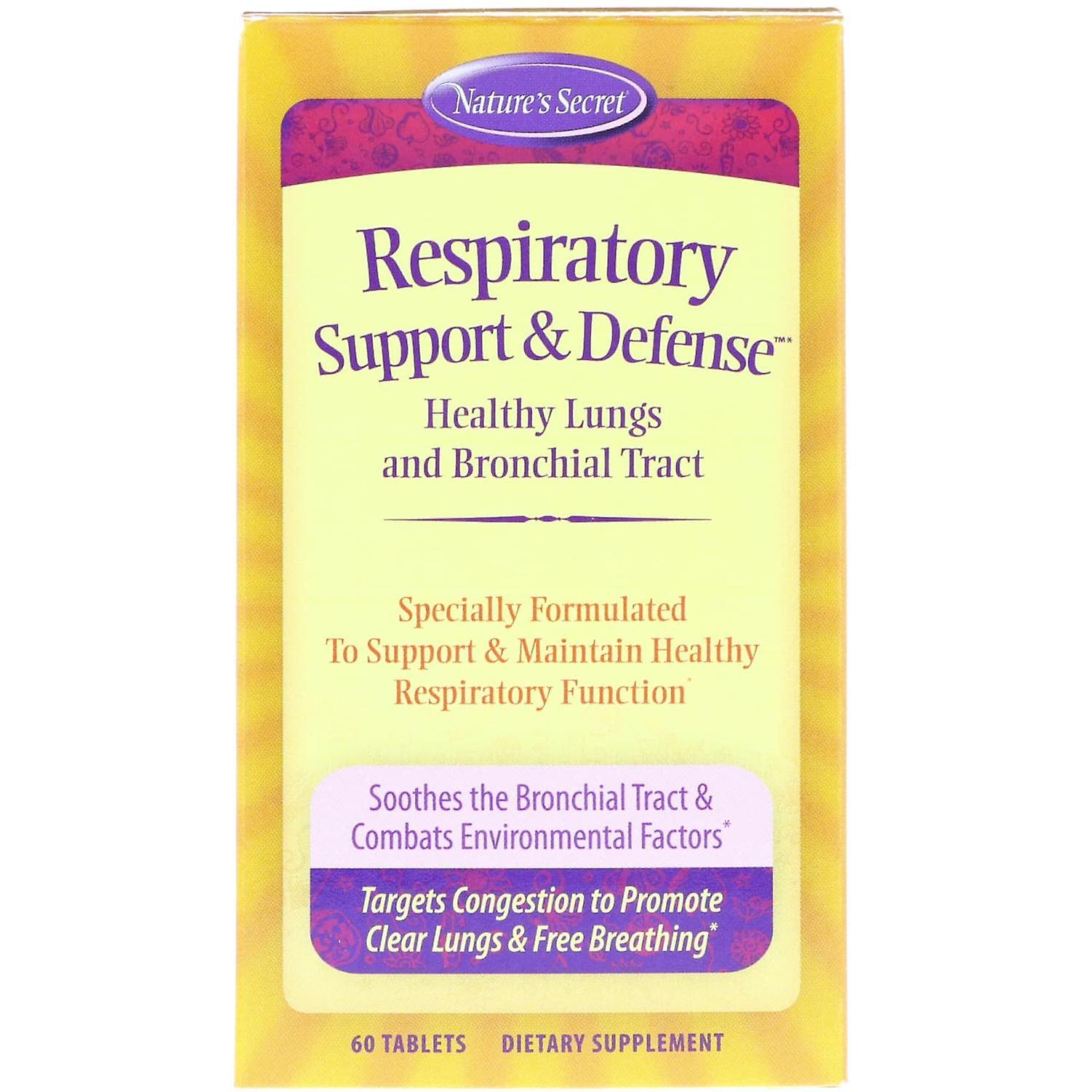 Nature's Secret, Respiratory Support & Defense, 60 Tablets