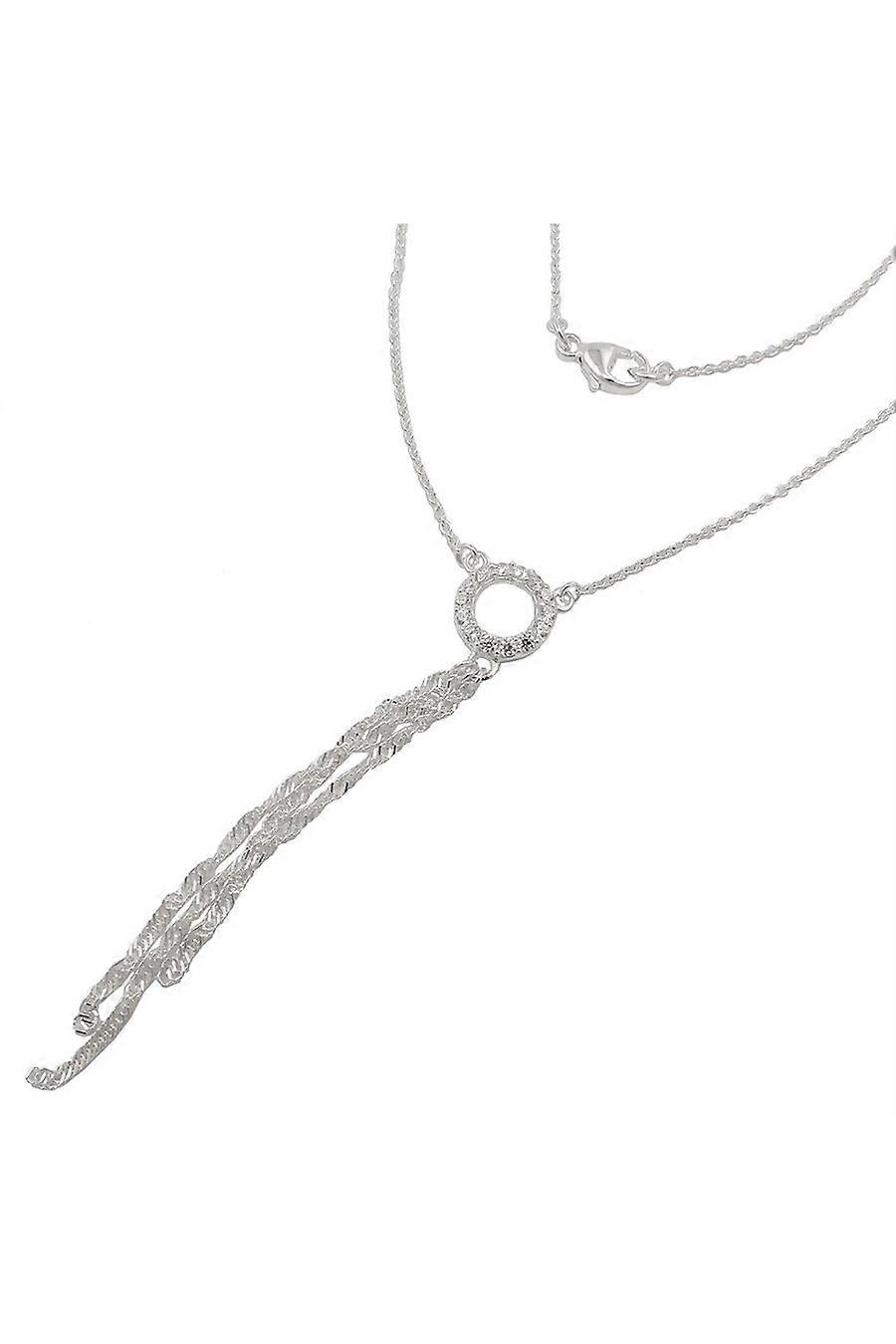 Necklace Y-chain 3 Chains Silver 925 - Gl130078-45