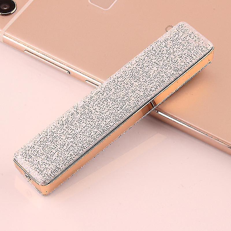 Electric Lighter Usb Rechargeable Flameless Windproof Slim Design With Usb Cable