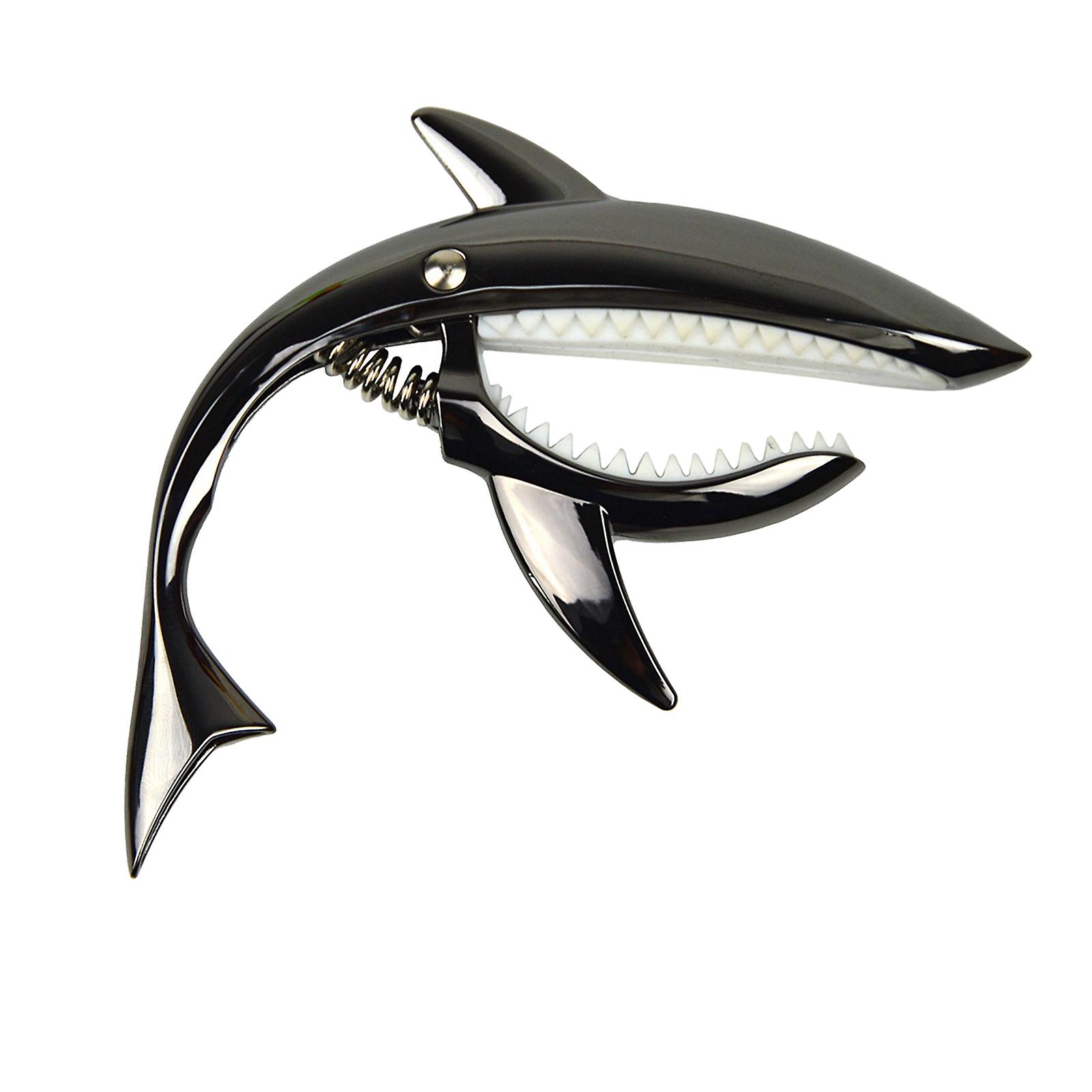 Gitarr Capo Clip Zink Alloy Slitstark Robust Shark Shape Elgitarr Capo Clamp Ersättning