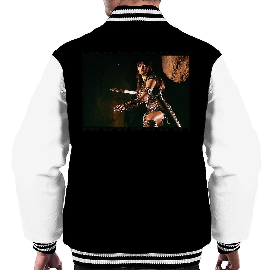 Xena Warrior Princess Fighting Men's Varsity Jacket