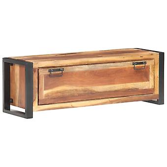 Schuhschrank 120x35x40 cm Massivholz mit Sheesham-Finish