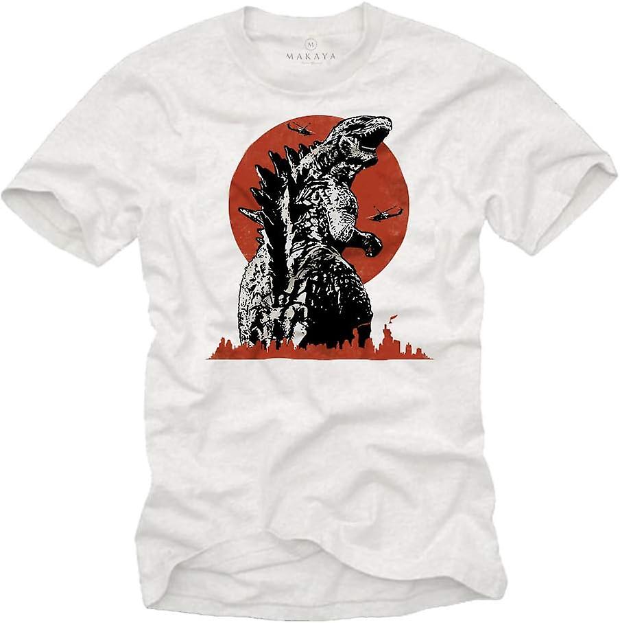 MAKAYA Vintage T-Shirt Herren – Pulp Fiction Mia & Vincent Tanz-Motiv, 100% Baumwolle