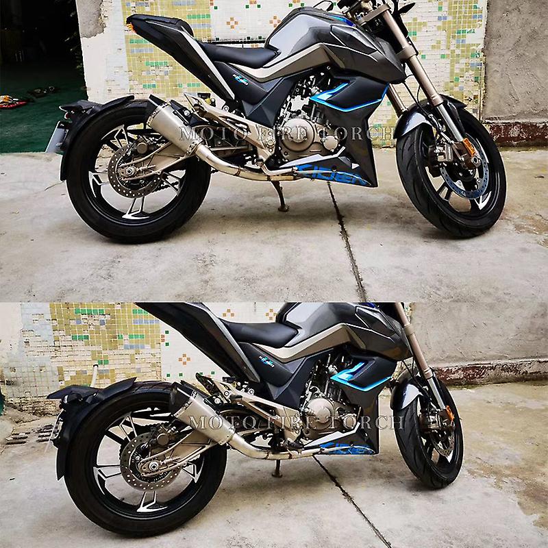 Für ZONTES ZT125-U1 ZT125-G1 ZT155 ZT125 U1 G1 2021 2022 Motorrad Auspuff Flucht Ändern Schalldämpfer Vorne Link Rohr Mit Katalysator