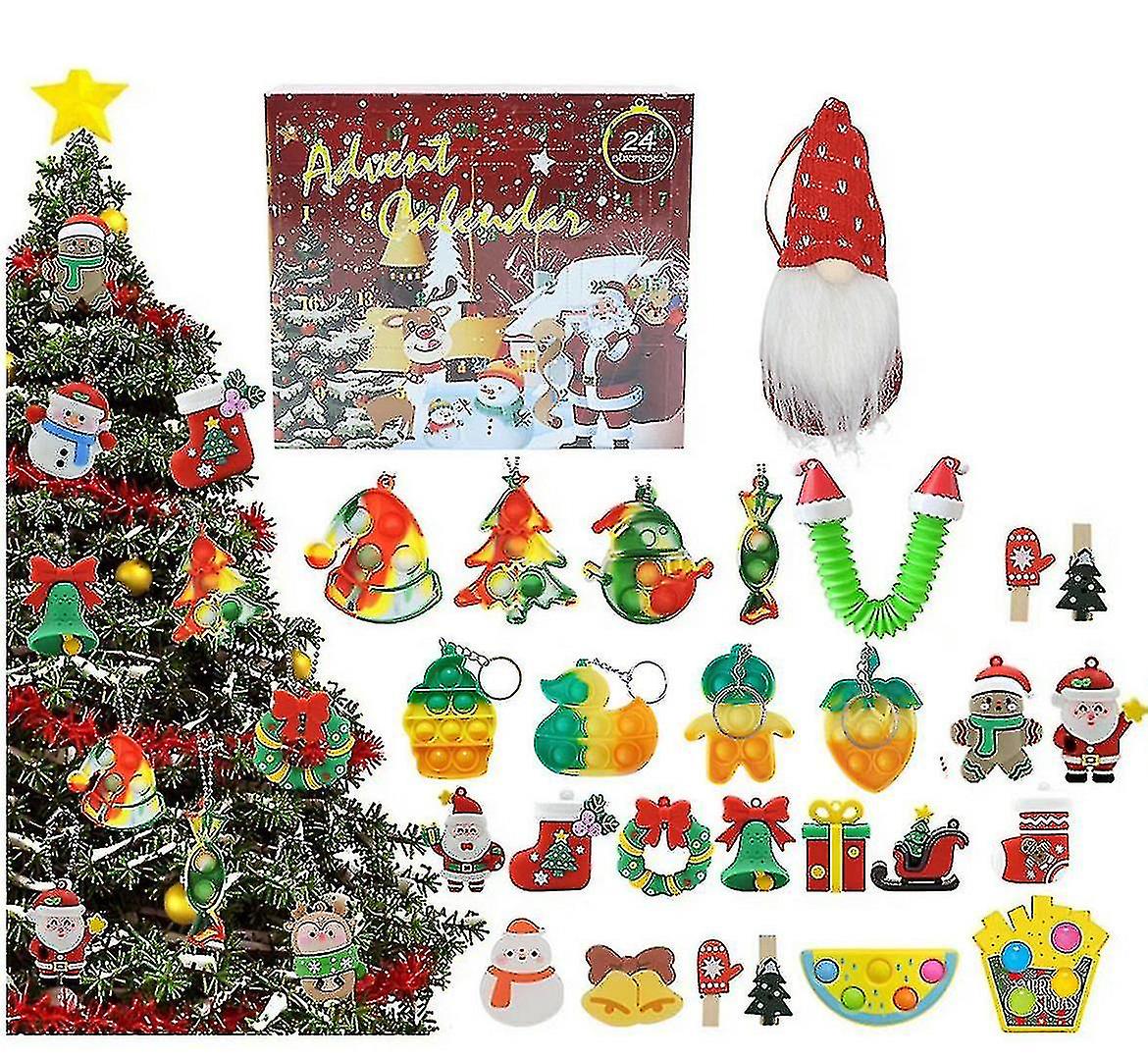 Κορίτσια Μακιγιάζ Advent Calendar 24 Ημέρες Χριστούγεννα Advent Calendar Μακιγιάζ Dress Up Set συμβατό με Kids Party Μπομπονιέρες Χριστουγεννιάτικο δώρο