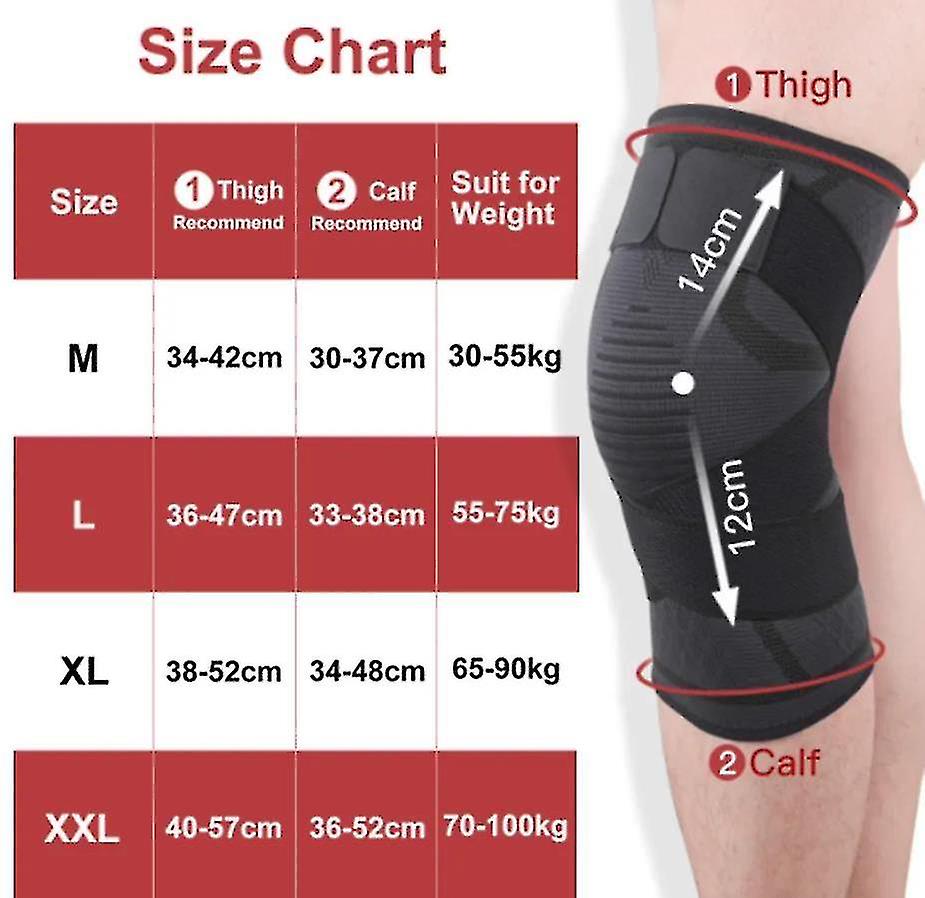 Knee Brace For Pain Support Compression Sleeves With Removable Bands