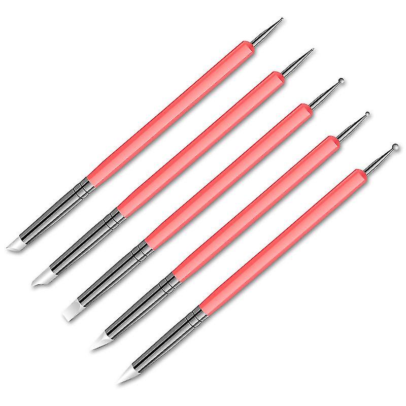 Art Dotting Tools For Rock Painting, Pottery Clay Craft, Embossing Art(5pcs, Random Color)