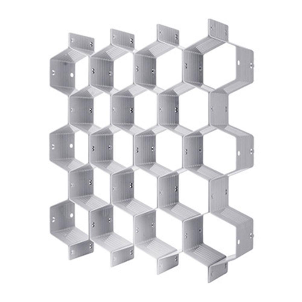 Folding Underwear Socks Drawer Organizer Storage Box Useful Cells Container (Grey)