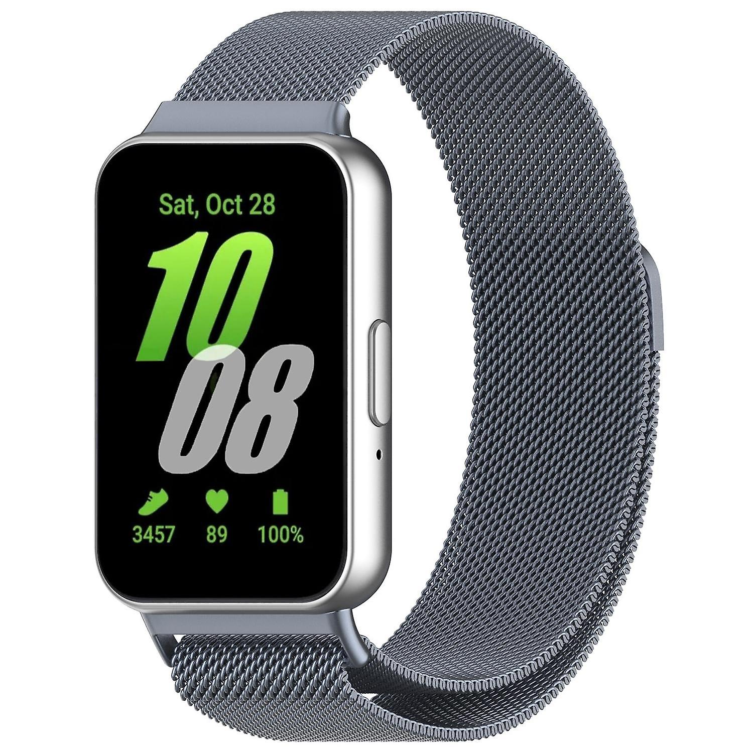 For Samsung Galaxy Fit 3 Milanese Metal Watch Strap
