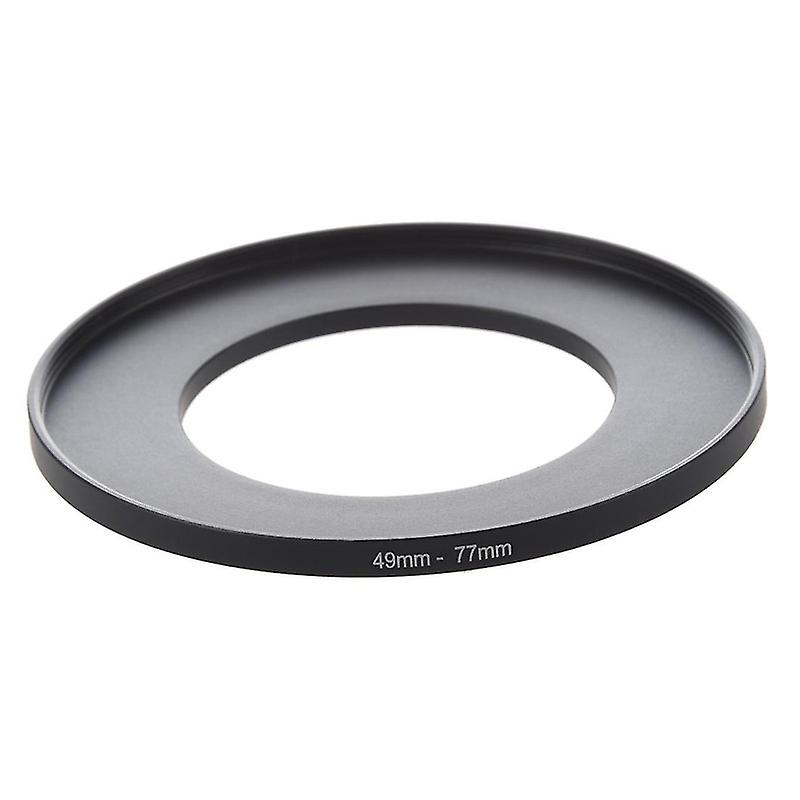 Camera Lens Filter Step Up Ring 49mm-77mm Adapter Black